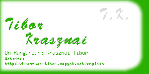 tibor krasznai business card